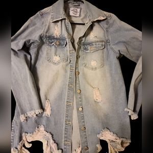 Distressed Jean Jacket